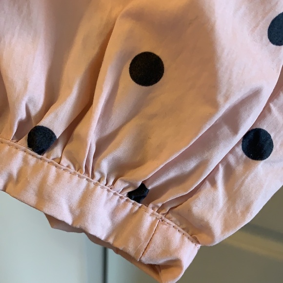 4/$25 Zara NWOT pink polka dot blouse - Picture 4 of 7